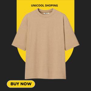 เสื้อยืด U AIRism คอตตอน คอกลม ทรงหลวม