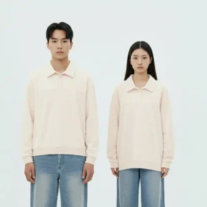 FLEECE AIR FLOW POLO SWEATER