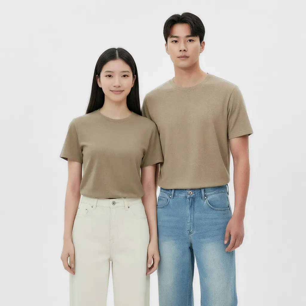 Ultrasoft Unisex Round Neck_Soft Lilac - Image 7